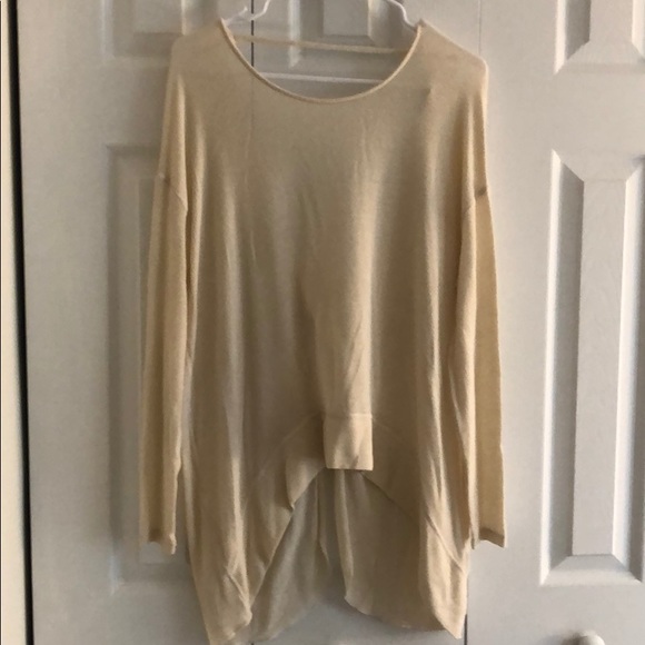 Tops - Express one eleven cream twist back light sweater